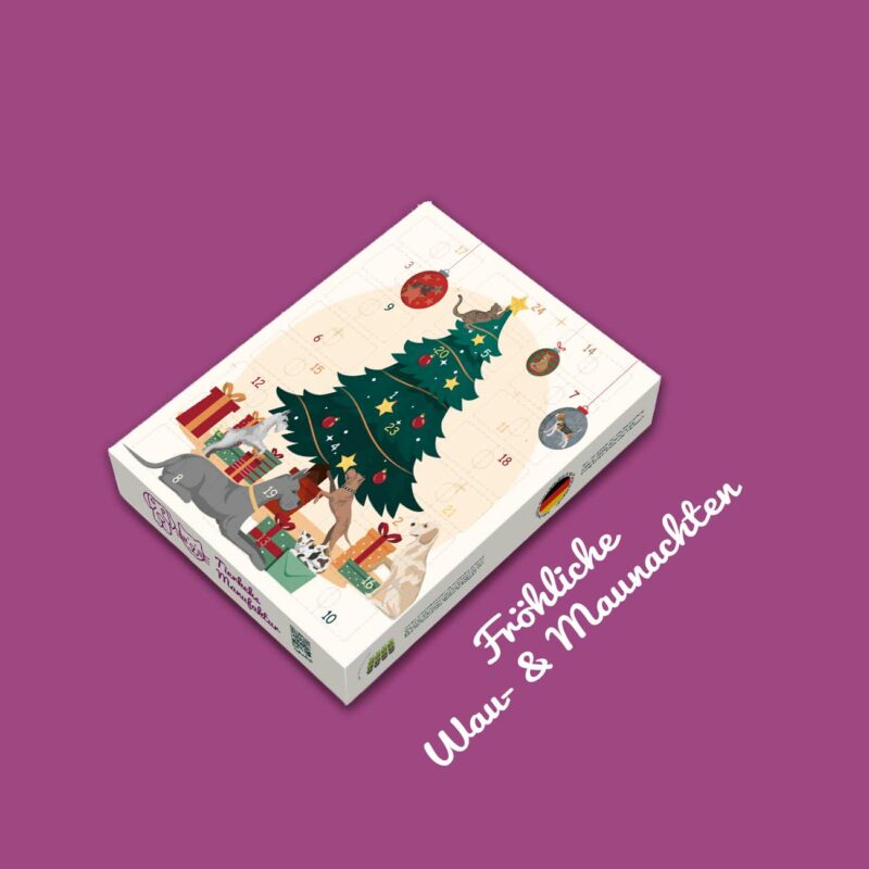 Adventskalender 2025,Recyclebar. Plus 1.  Für 2 Hunde